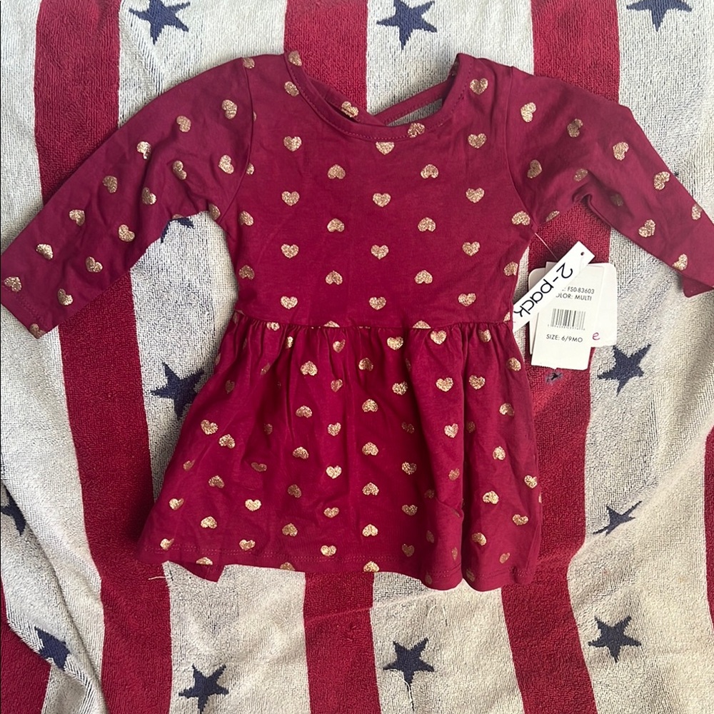 Free style revolution Red Heart Print Dress